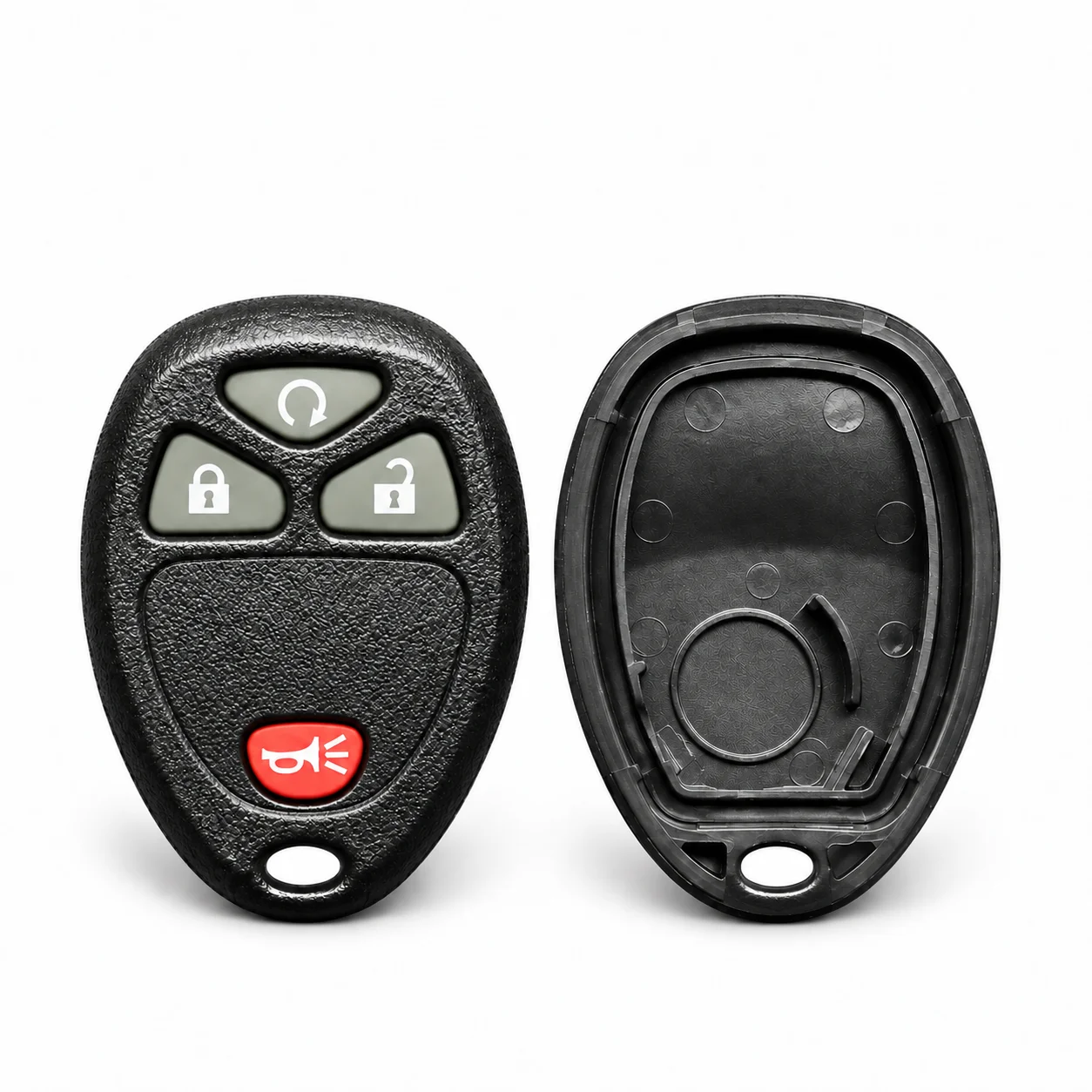OUC60270 OUC60221 4 Button Key Fob Shell Replacement Remote Case for Chevy Silverado Traverse Equinox Express Avalanche Captiva GMC Sierra Yukon Acadia Savana Buick Enclave Cadillac Escalade Pontiac Torrent Saturn Outlook Vue