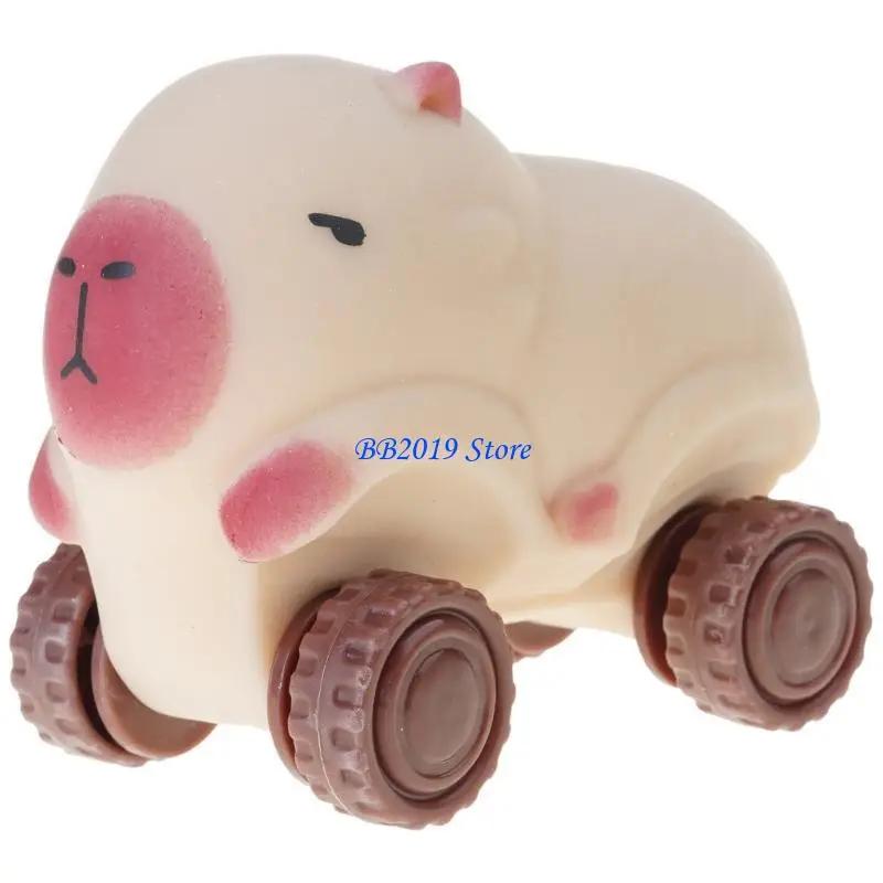 

Q0KB Lovely Capybara Relaxation Car Toy с элегантными и нажатыми дизайнами использование