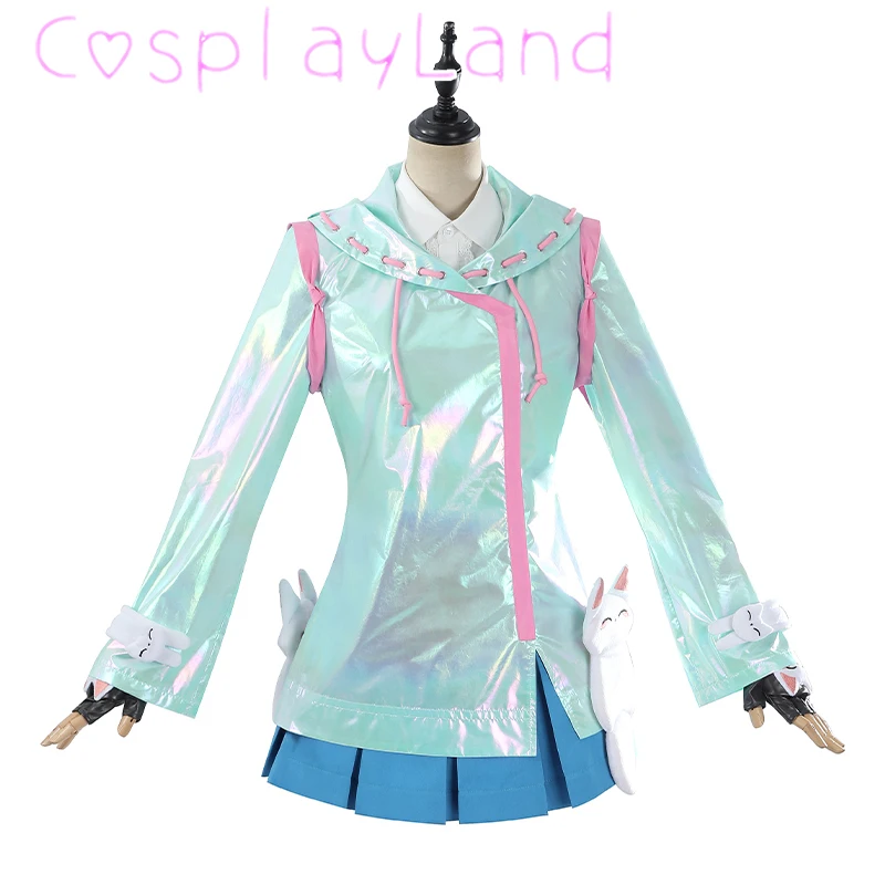 

Hot Game OW Cosplay Anime Kiriko Kamori Raincoat Costume Role Play Fashion Uniform Full Set for Women Adult Halloween Party