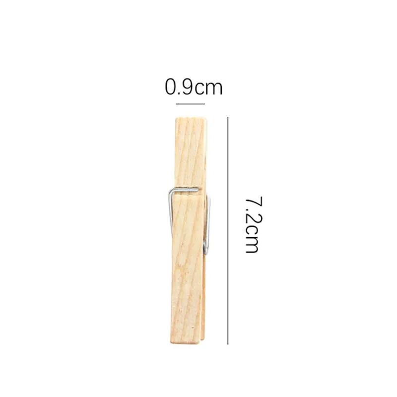 7.2cm/10pcs Wooden Photo Clips Memo Paper Peg Clothespin DIY Stationery Postcard Wedding Party Craft Homemade Decoration