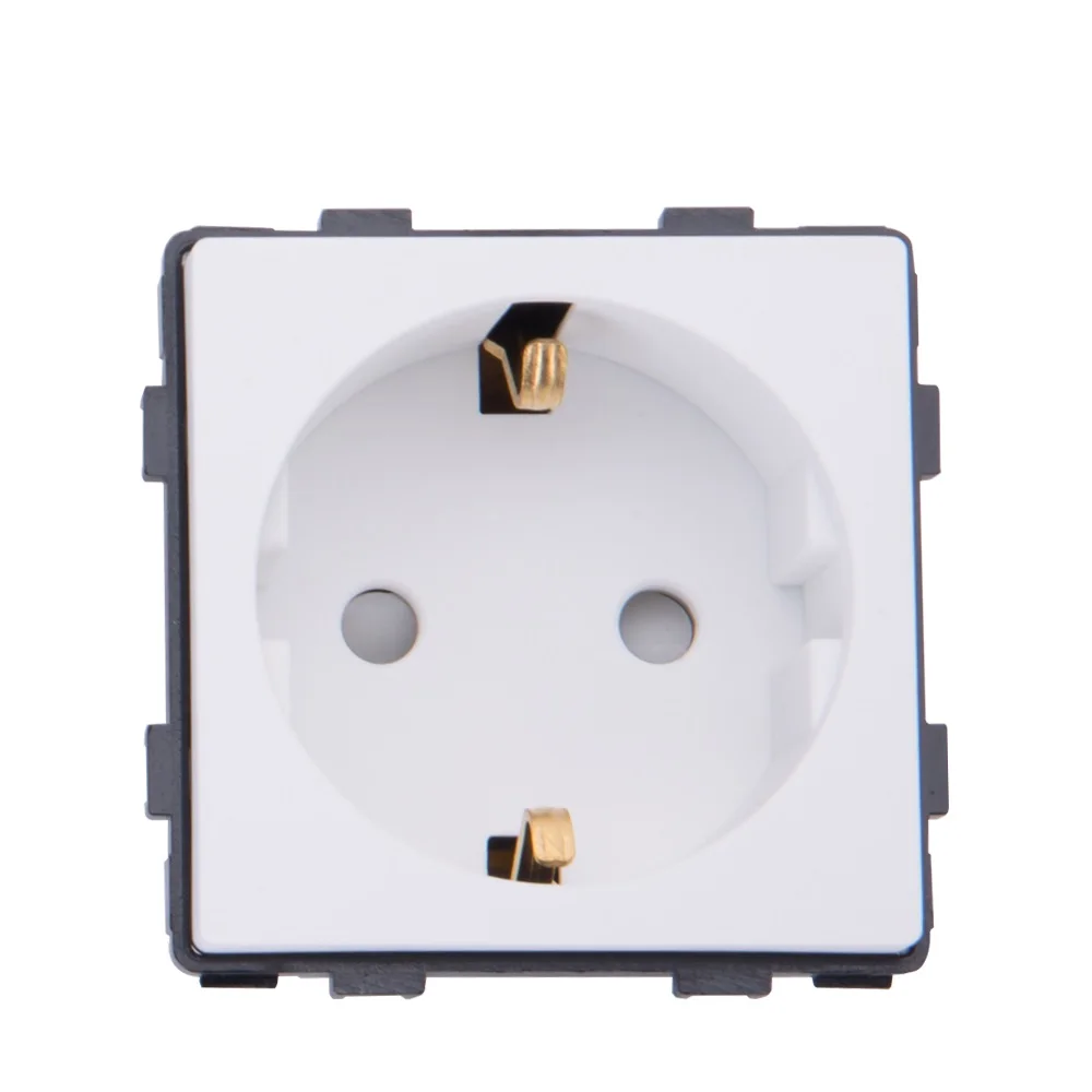 Bingoelec Glass Panel With Internet Socket TV ST CAT6 RJ45 Function Parts Double USB Socket EU FR Wall Plug DIY Free Combination