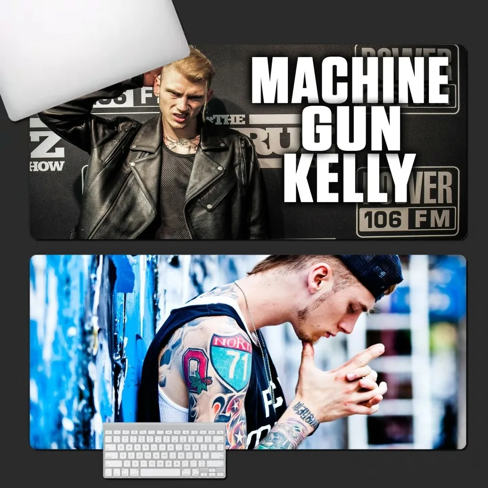 

M-Machine-Gun-Kelly Mousepad INS Tide Large Office Computer Desk Mat Table Keyboard Big Mouse Pad Laptop Cushion Girls Bedroom