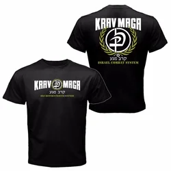 heavyweight Men Summer Short Sleeves Casual Funny T Shirt Men Casual  Krav Maga  Combat  Self Defense Martial summer