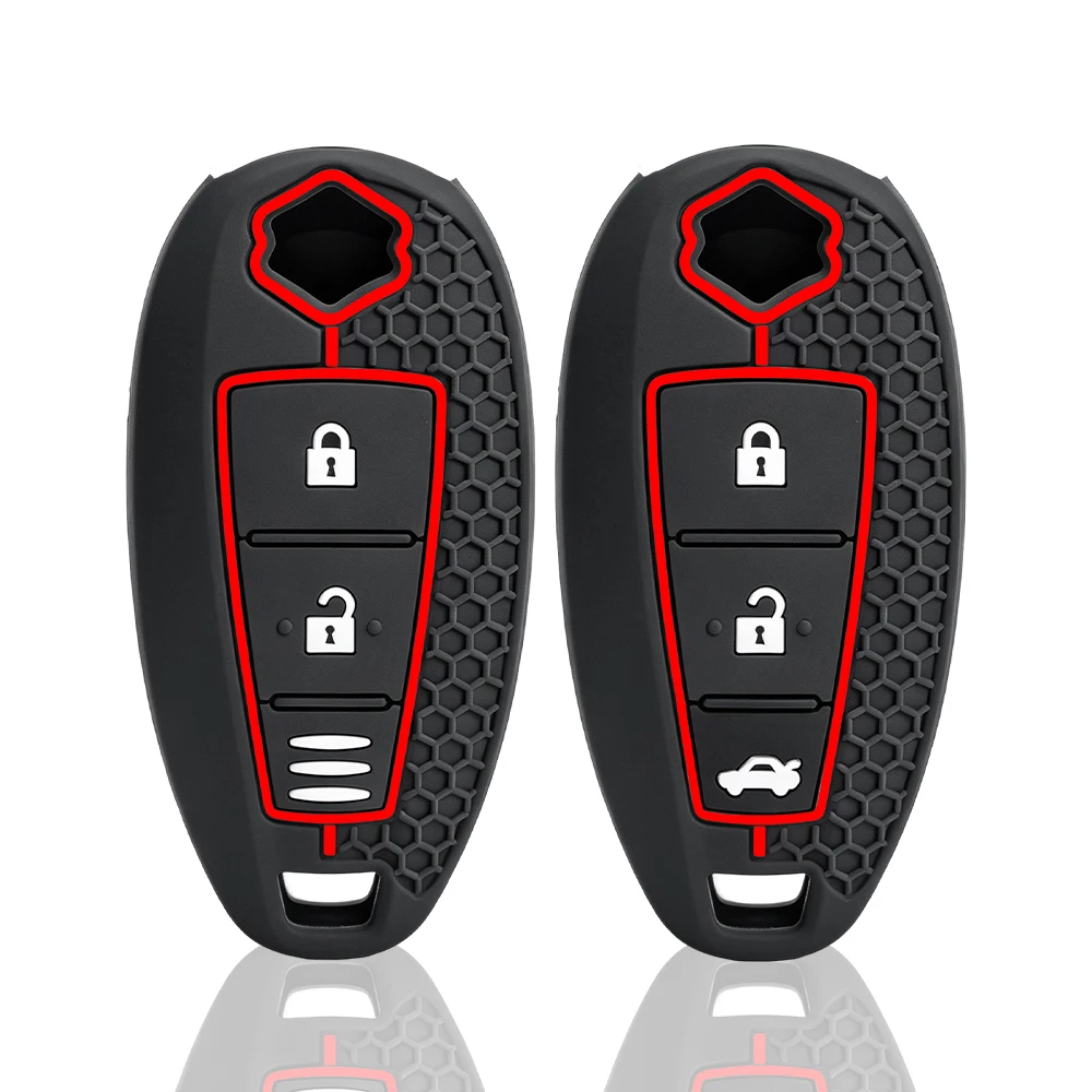 Silicone Car Key Cover Case Keychain For Suzuki Baleno Ertiga Ciaz Ignis Kizashi Swift SX4 S-cross Vitara Alivio Kizaski