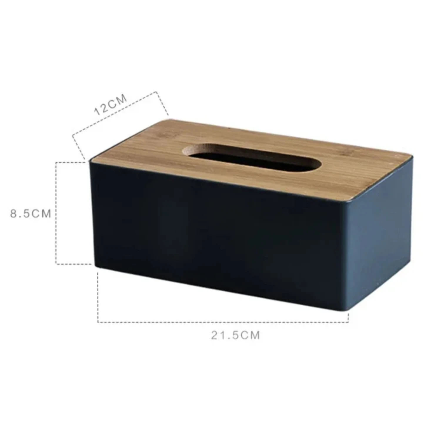 Elegant Solid Wood Bamboo Tissue Box Holder Case Container for Napkins - Ideal for Home, Office, Hotel Table Decoration