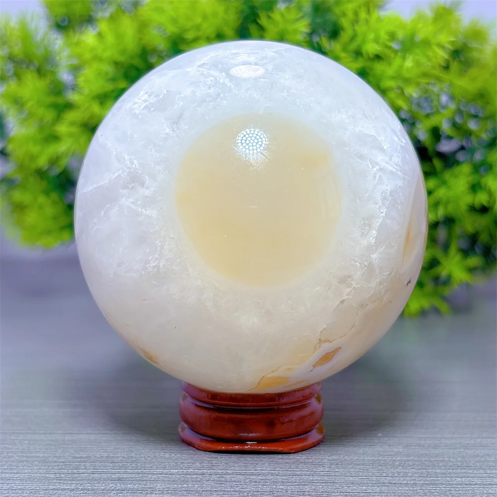 

Crystal Agate Coexisting Sphere Natural Crystal Home Decoration Room decor Luck Quartz Stone Garden Healing Energy Love Gifts