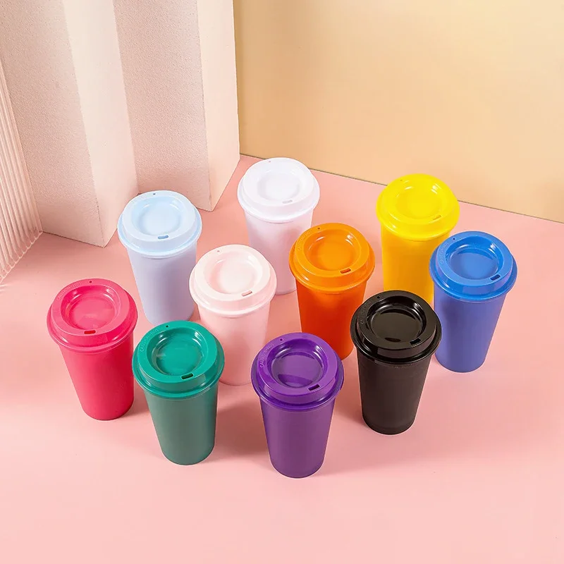 Popular Coffee Mug Shatterproof Cup Wide Application Unbreakable PP Lid Travel Bottle