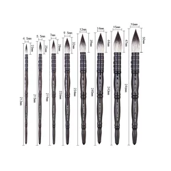 Artsecret 86R Squirrel Hair Mix High Quality Rod Bamboo Handle Soft Head Watercolor Paint Art Brush Gouache Aquarelle
