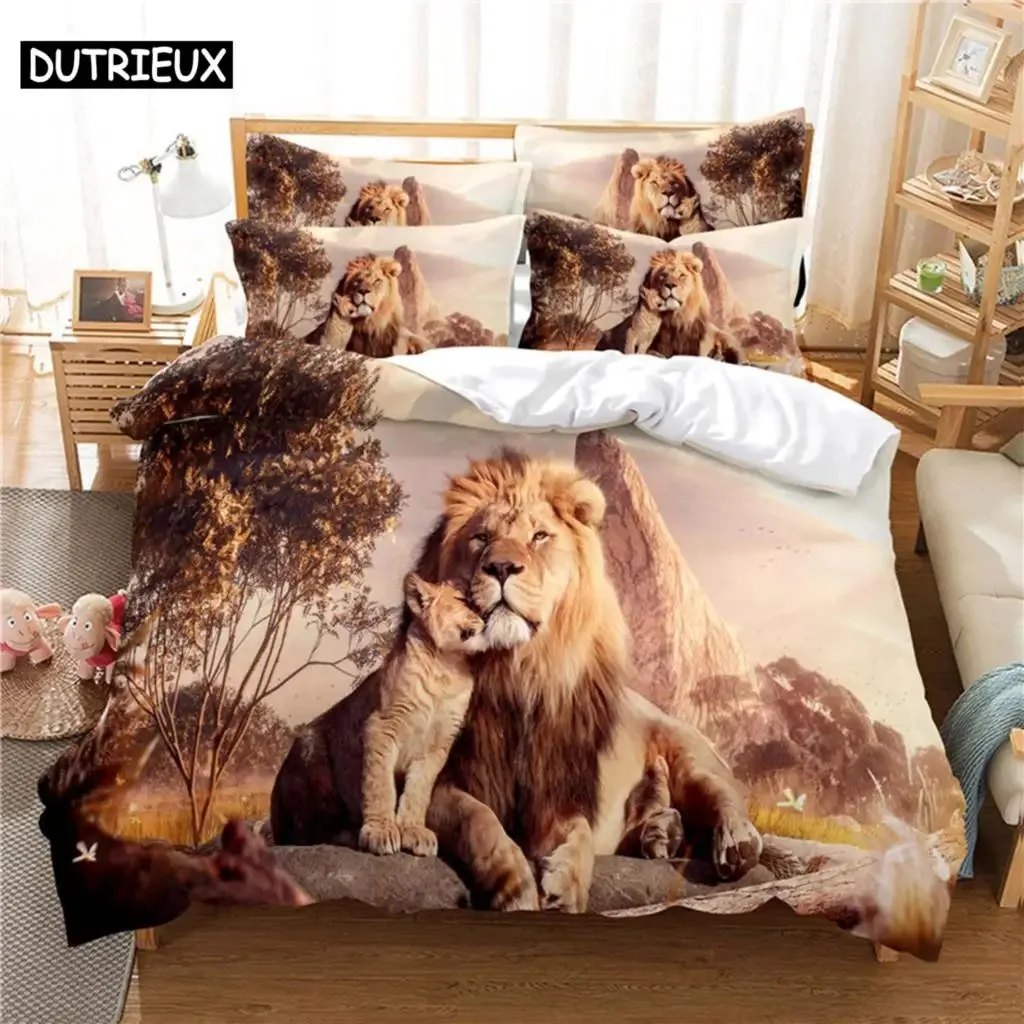 

Deep Lion Bedding Set Duvet Cover Set 3d Bedding Digital Printing Bed Linen Queen Size Bedding Set Fashion Design