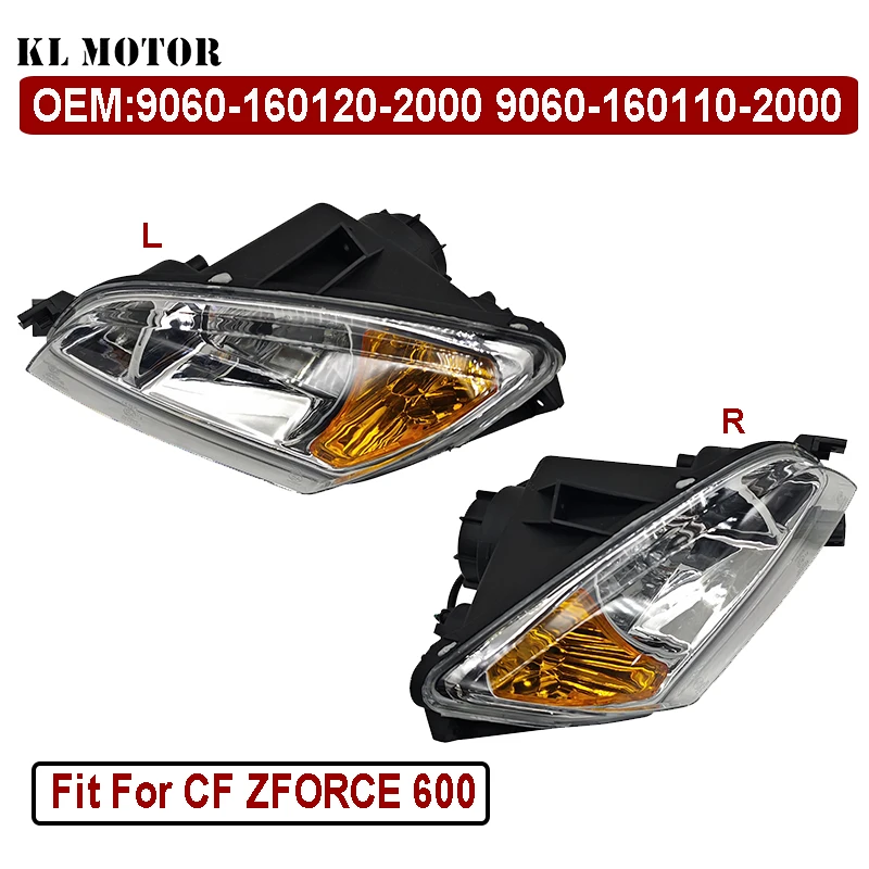

Front Right/Left Head Light Lamp Headlight (EUR) For CF ZFORCE 600 OEM 9060-160120-2000 9060-160110-2000