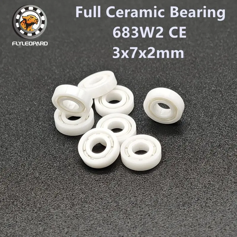 5PCS 683W2CE 3X7X2 mm Full Ceramic Bearing ABEC-9 Full Zro2 Ceramic Zirconia Bearing for Optical Devices