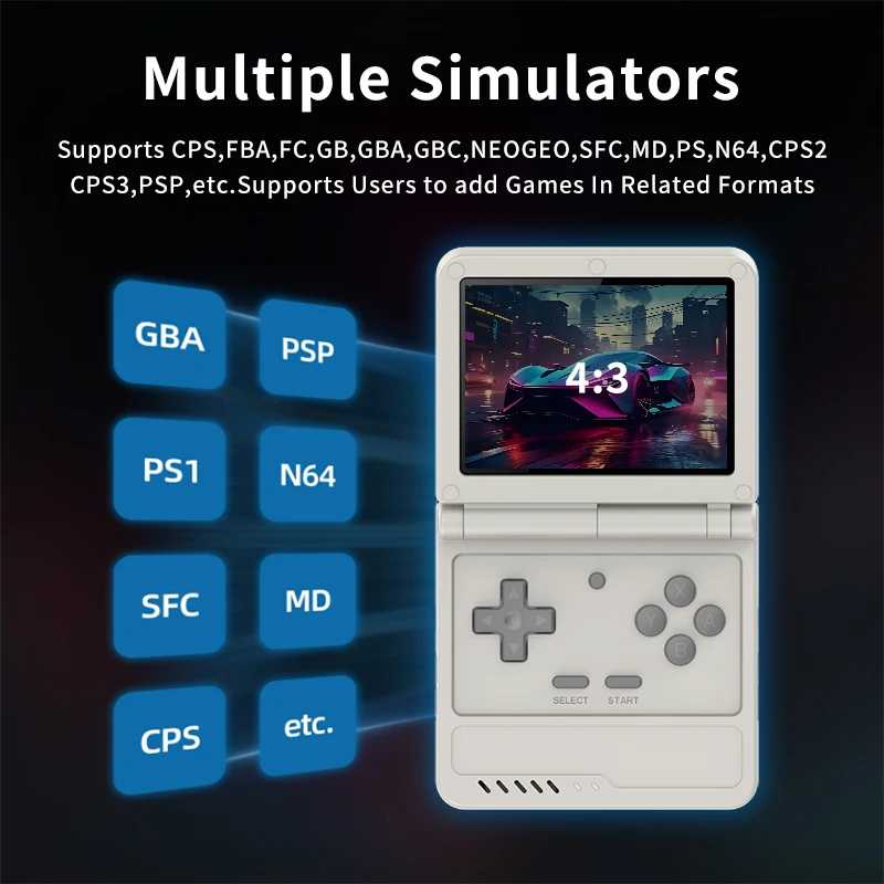 جديد V90S ريترو فليب وحدة تحكم بجهاز لعب محمول 3.5 بوصة 640*480 Ips شاشة A133Plus وظيفة الاهتزاز هدايا الأطفال