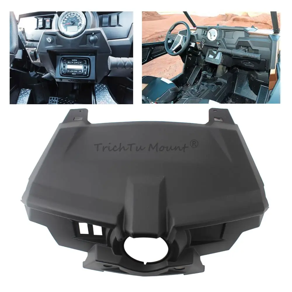 UTV Front Upper Console Dash Cover Panel ABS For Polaris RZR 900 XP Turbo S4 1000 EPS 2014-2019 Accessories Matte Black