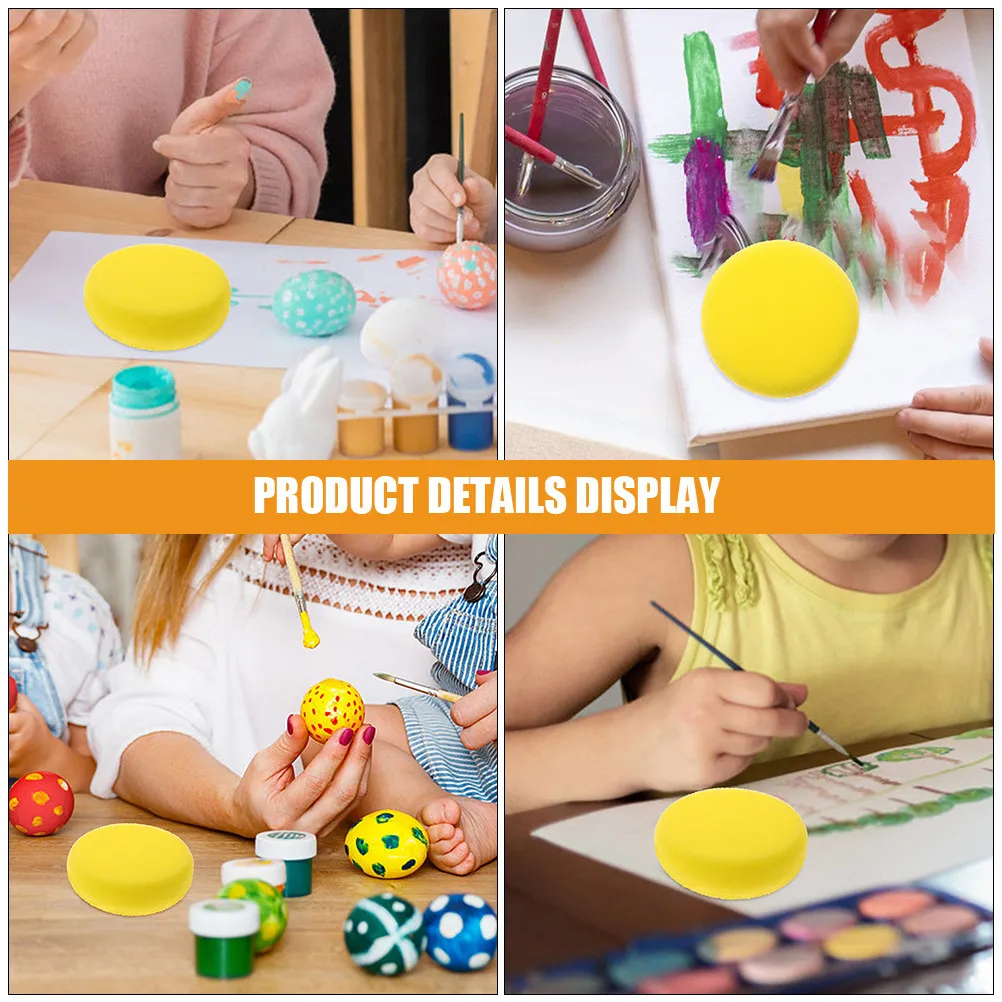 16Pcs Body Art Sponge Set Soft Gentle High Density for Face Painting Makeup Coloring Craft Lightweight Portable Round Painting