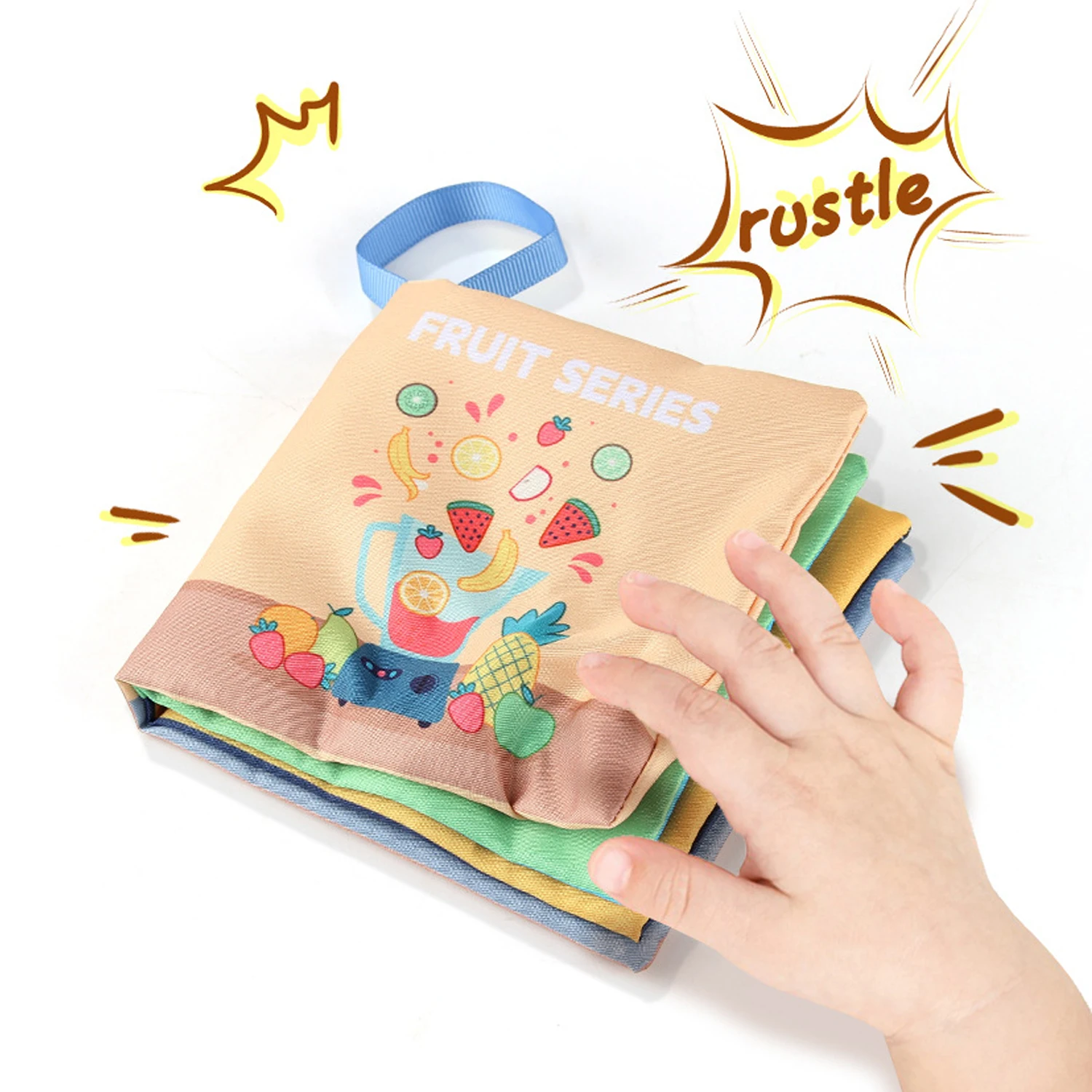 Soft Baby Books toys Montessori 3D Touch Feel High Contrast Cloth Book Sensory Early Learning games for kids Educational toys