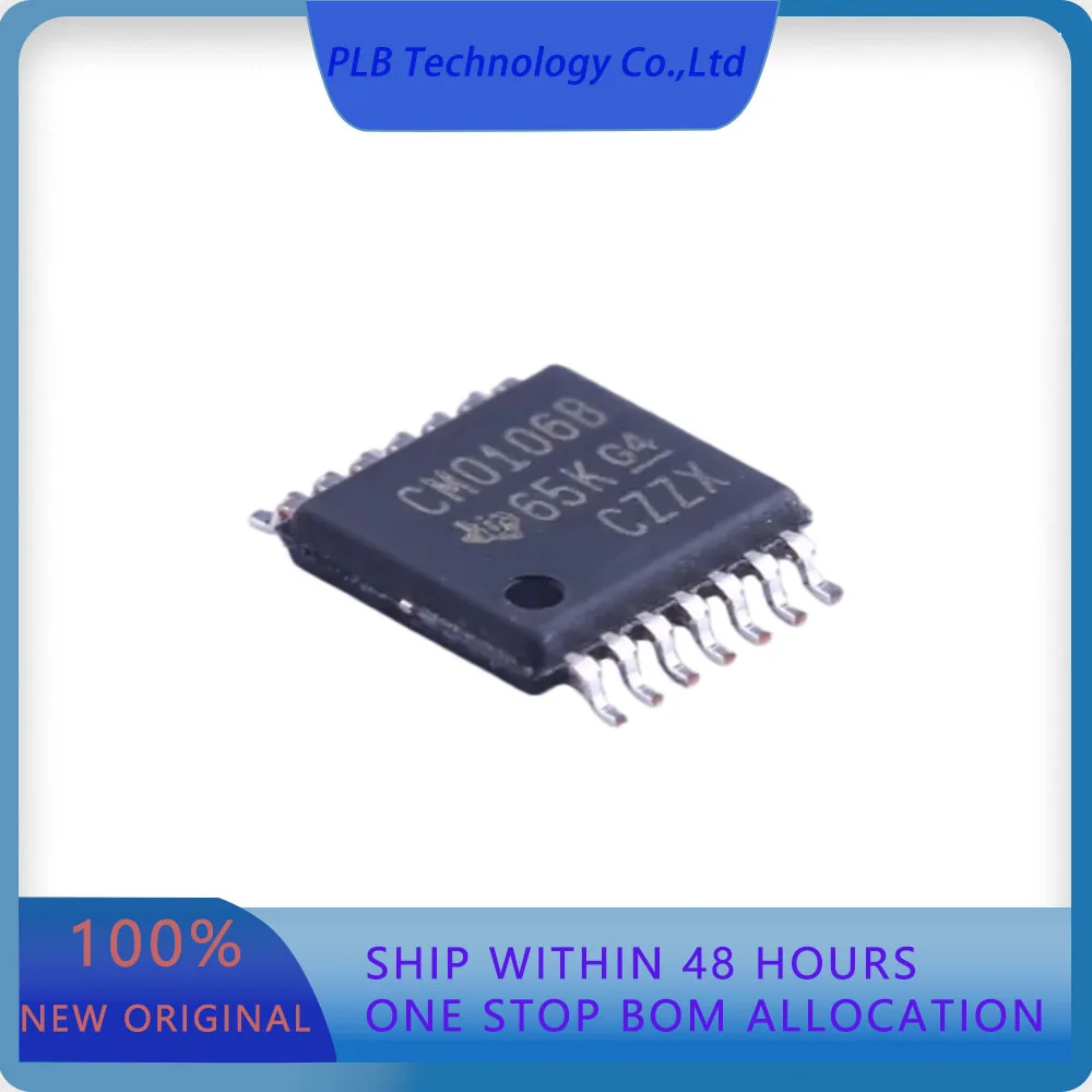 CD40106BPWR CD40106  Schmitt Trigger 6 4uA 120ns@15V50pF 3V~18V TSSOP-14 Inverters Original Stock