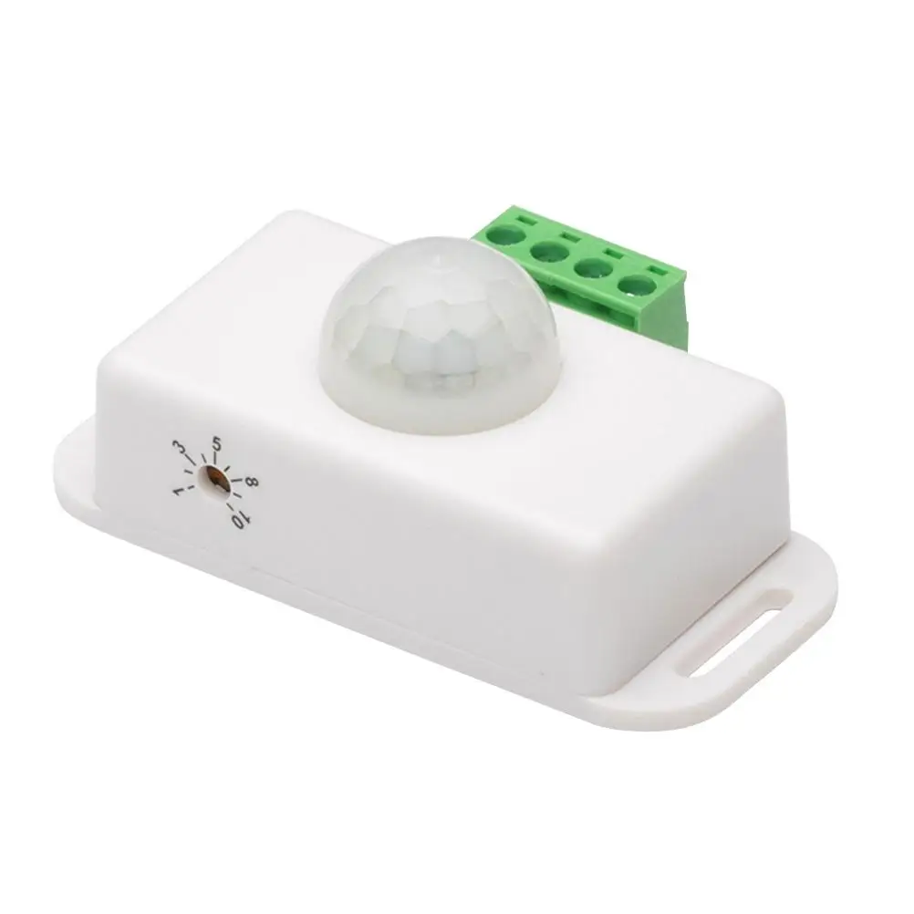 

Sensor 12 24V Motion Light Timing Controller Abs Electronic Aluminum Pc Adjustable Delay Switch Body Activated