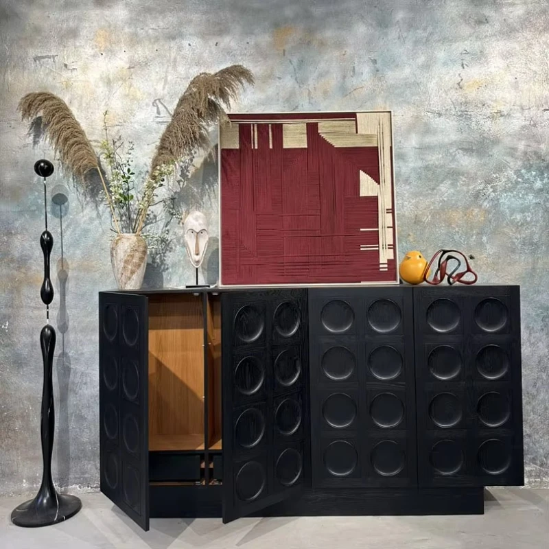 Modern dining room sideboard solid wood decorative cabinet living room home furniture