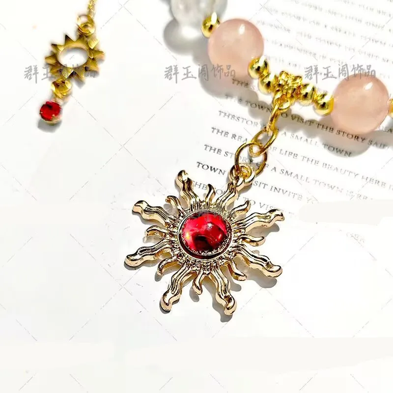 Game AUGUSTA Cosplay Bracelet Unisex Beads Chain Wuthering Waves Cosplay Bracelets Jewelry Zinc Alloy Accessories Gifts