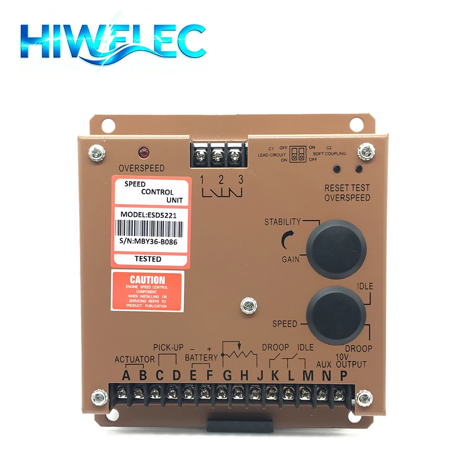 ESD5221 Diesel Engine Speed Control Unit Governor Speed Controller ESD 5221 For Engine Control Module