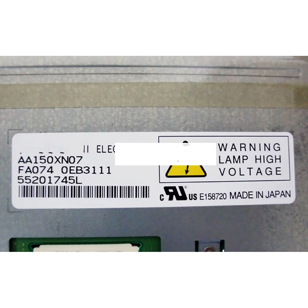 AA150XN07 15.0 Inch LCD Display Screen Panel Original