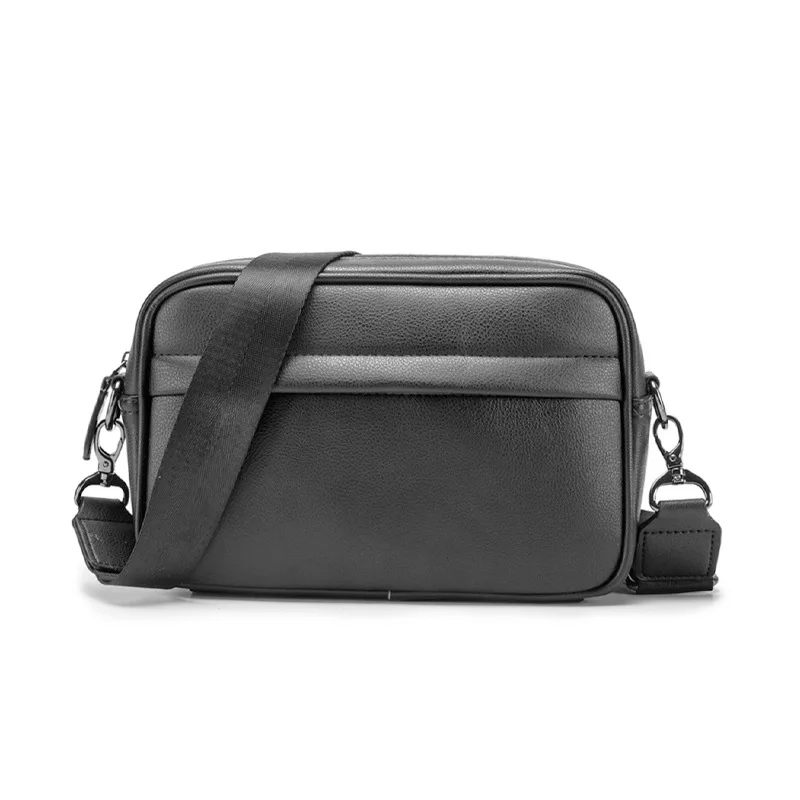 محفظة كتف كاجوال للرجال ، حقيبة كروس بودي ، حزام عريض ، صغير ، مربع ، مصمم منقوش ، حقائب حبال للذكور ، نمط كلاسيكي