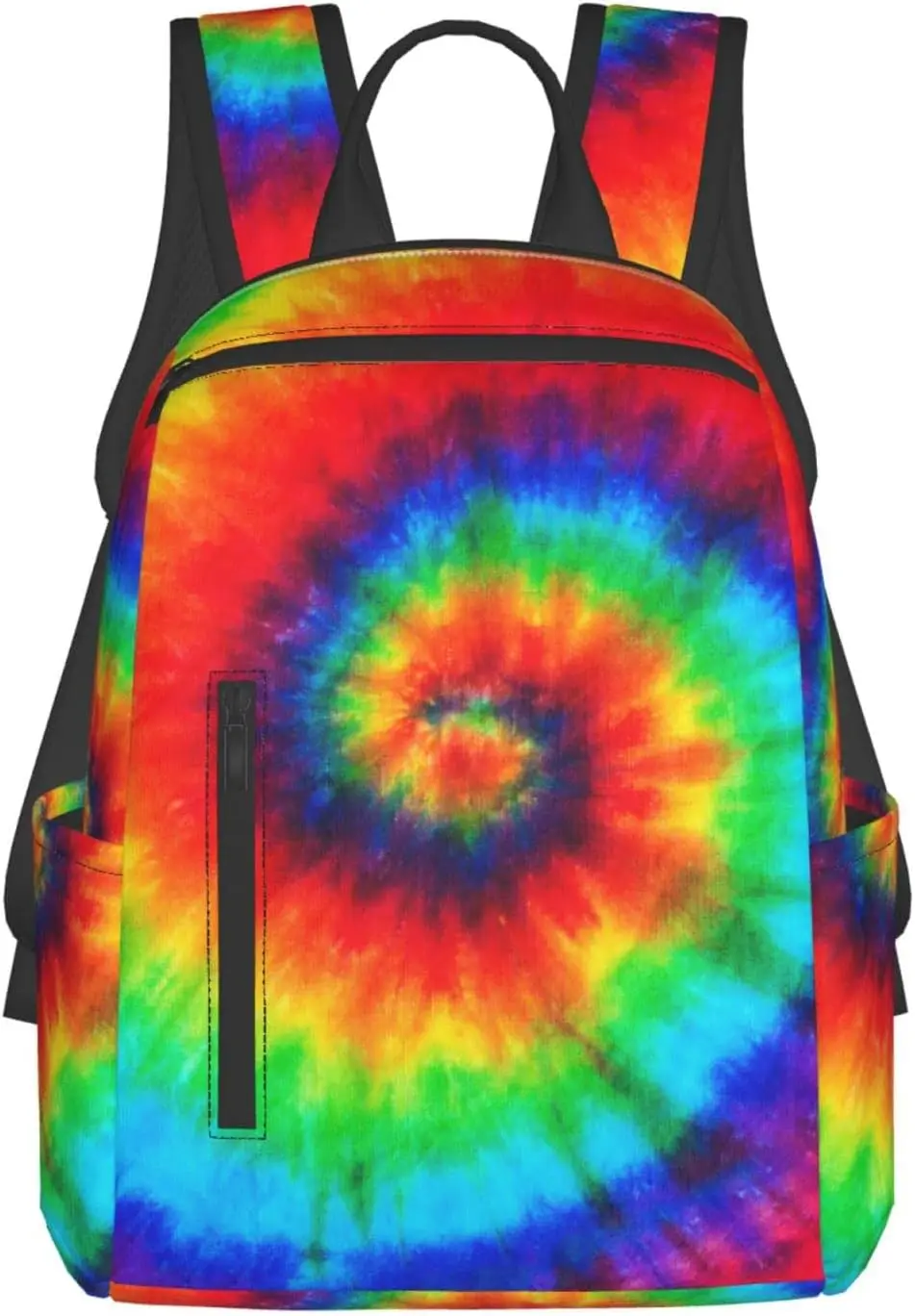 

Color Tie Dye Backpack Compact Light 14.7 Inch Travel Bag Laptop Hippie Backpack Computer Bag for Men Women