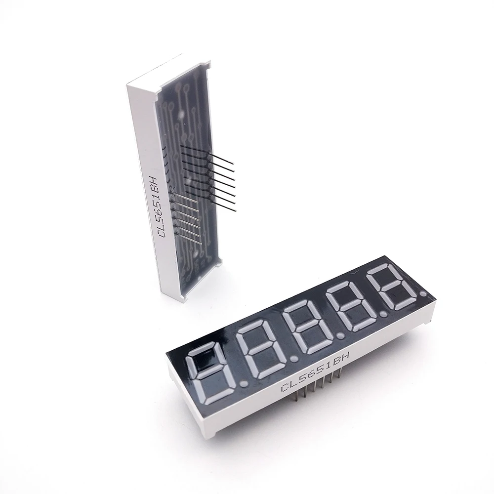10 Stück gemeinsame Cathoe/Anode 5 Bit 0,56 Zoll digitale Röhre LED-Anzeige rotes Licht 7 Segment