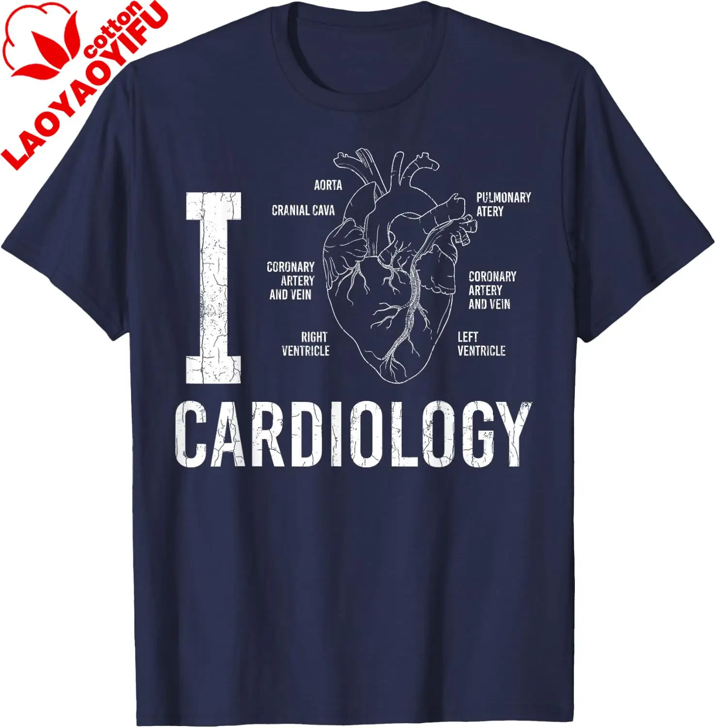I Heart Funny Cardiologist Cardiology Graphic T-Shirt Streetwear Clothing Individuality  Breathable and Comfortable Cotton Tee