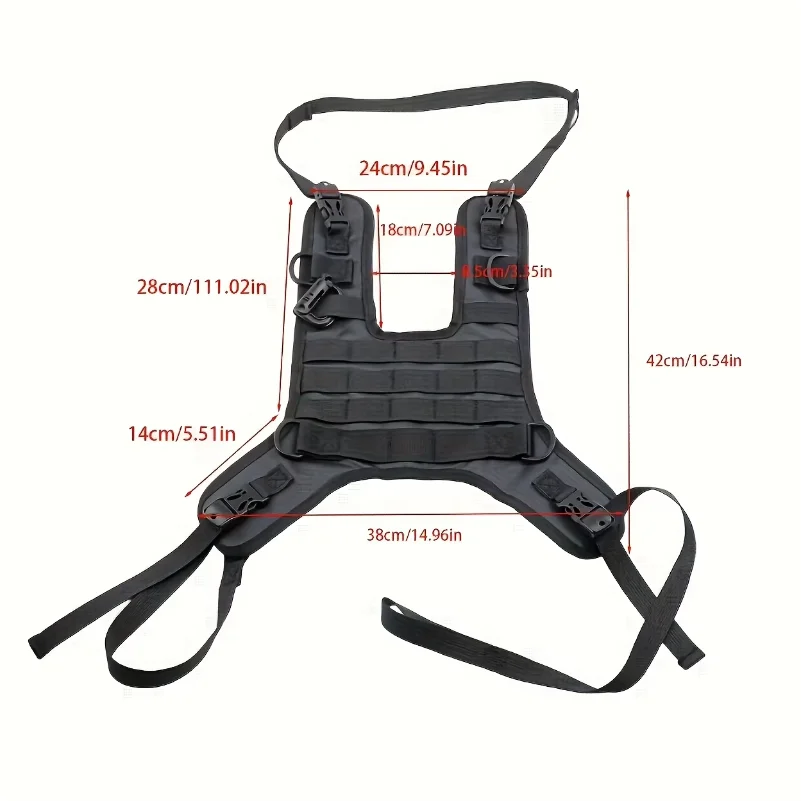 Universal Multi-Purpose Motorcycle Tank Bag Base Off-Road Compatible with Motorcycle Tank Vests Set