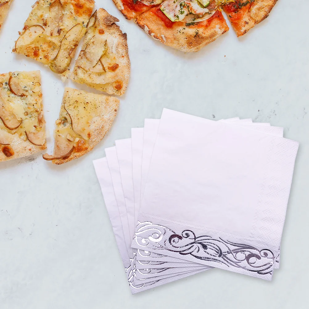 

50Pcs Wedding Napkins Disposable Decorative Tissue Printed Napkin for Party Banquets Dinner Festival Napkin Tissue