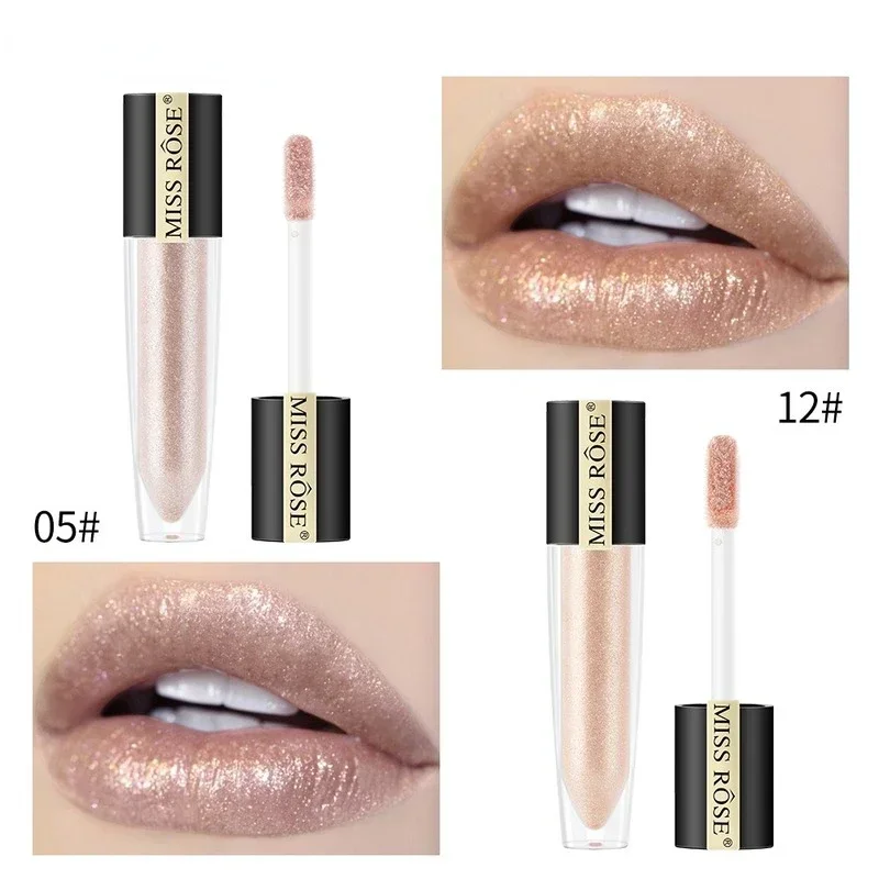 Wodoodporny, długotrwały, niełatwo blaknący błyszczyk do ust, jedwabiście gładka szminka, makijaż, seksowny damski balsam do ust w prezencie, matowy aksamitny błyszczyk do ust