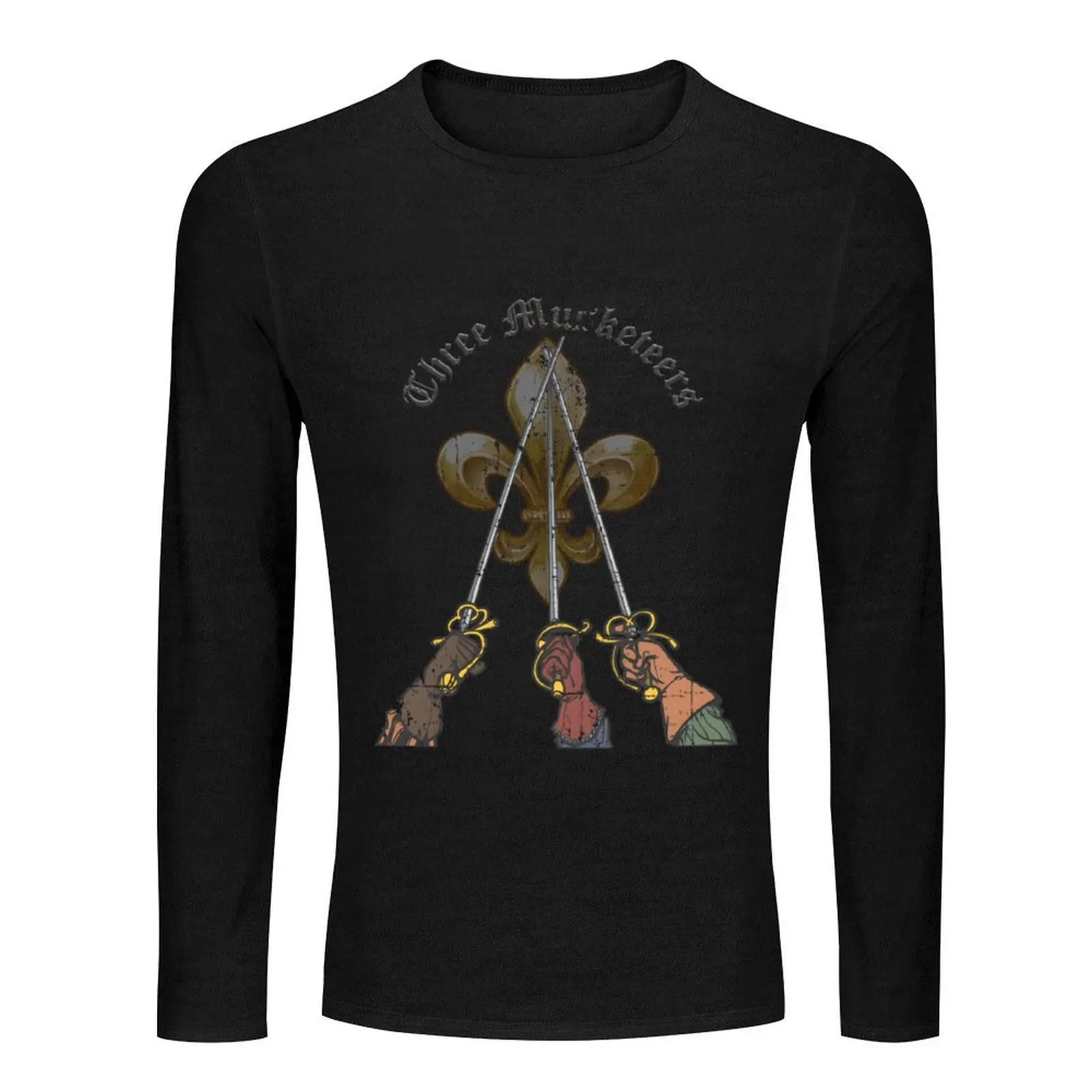 Three Musketeers Long T-Shirt plain t-shirt t-shirts man plain t shirts men