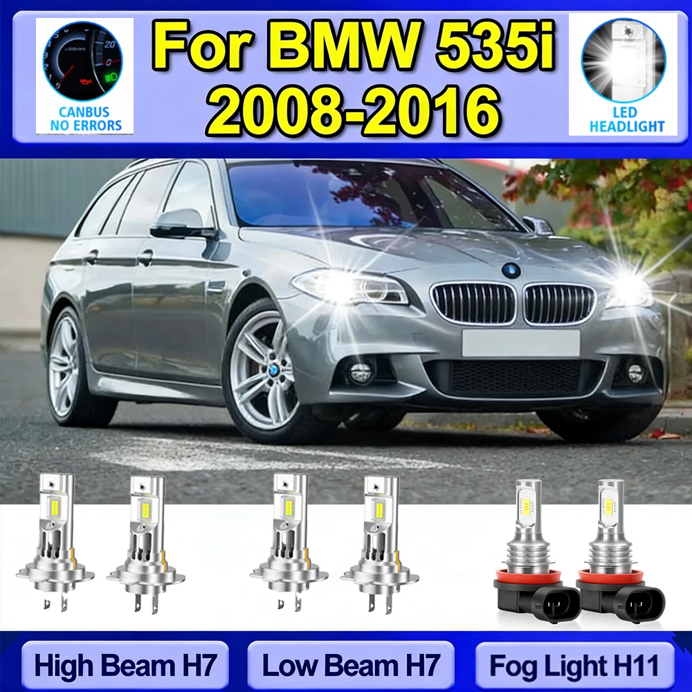 

Светодиодная лампа H7 Canbus для фар, ближний/дальний свет, противотуманная фара, чип CSP, 12В 55Вт, для Mercedes-Benz CLS550 2007-2011