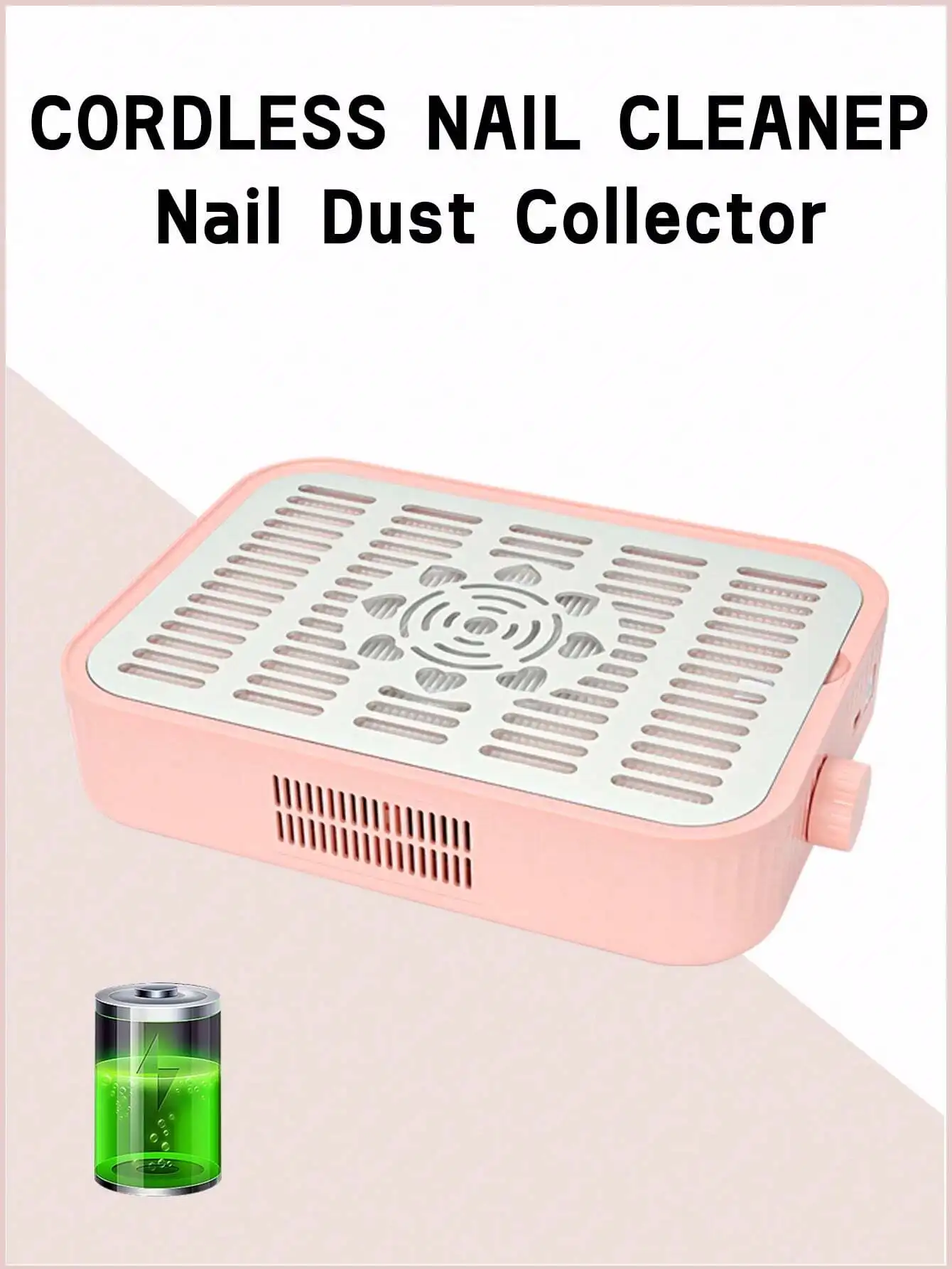 

Electric Powerful Nail Dust Collector, Rechargeable Nail Vacuum Cleaner with Strong Suction, for Acrylic Nails, Polymer Gel Removal, Ideal for Nail Salons & Home Use