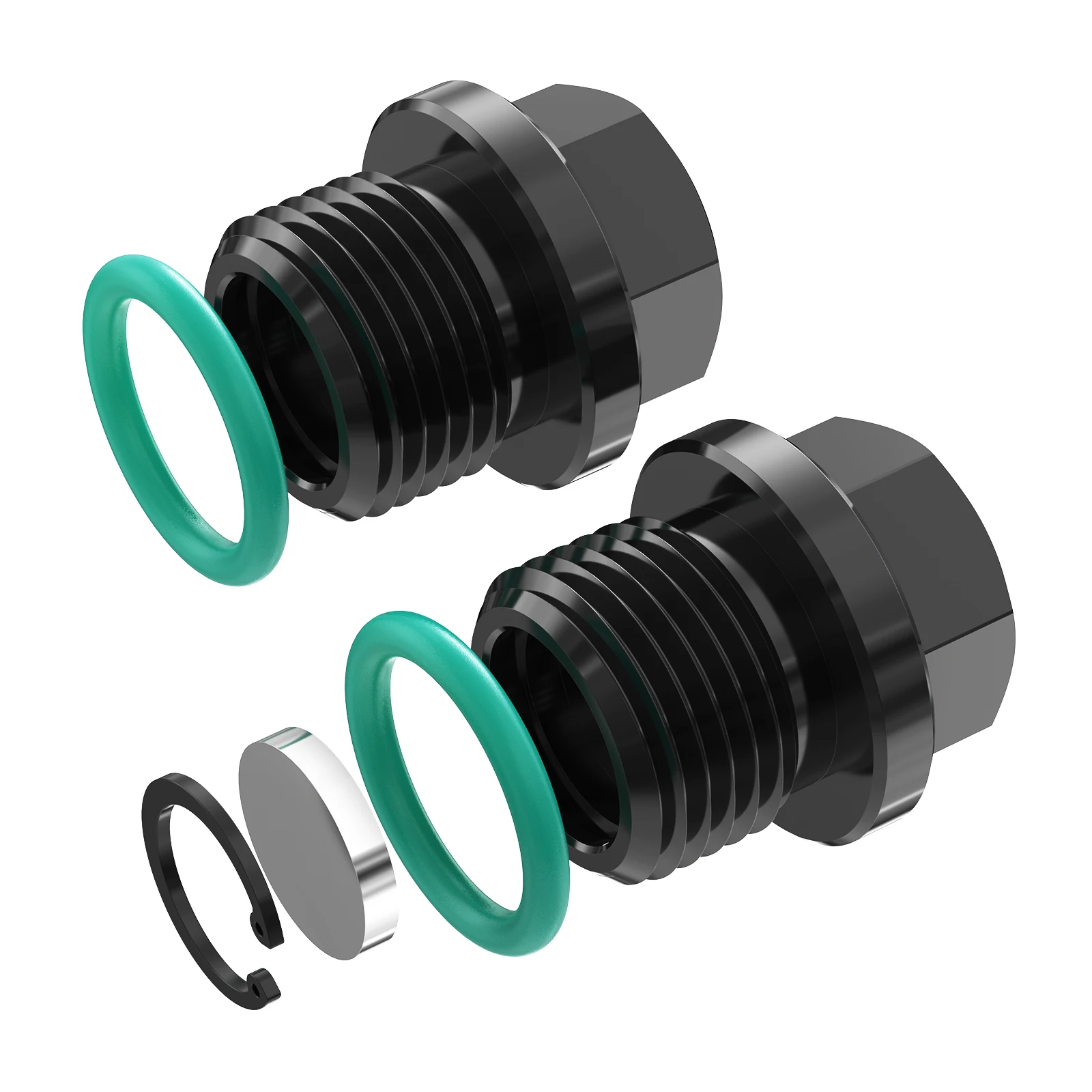 

NICECNC Magnetic M18X1.5 Transmission Fill Drain Plug with O Ring Kit Aluminum For Polaris RZR XP900 Sportsman550 General 1000