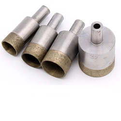 Broca de diamante sinterizado, herramienta de broca de núcleo de sierra, vástago de 10mm, 4 -19mm de diámetro, abridor de agujeros de cerámica, azulejo de fibra de vidrio y porcelana, 1 unidad