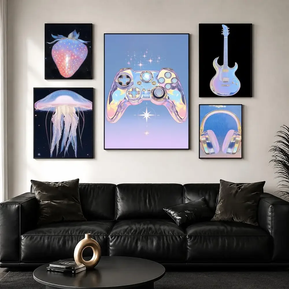 Vapor R-Retro laser styleS Poster Self-Adhesive Stylish Art Print Poster Wall Home Decor