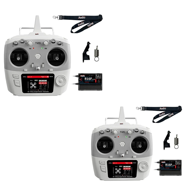 

For Radiolink T12D 12CH RC Transmitter +R16F Receiver 2.4Ghz Remote Controller For FPV Drone Fixed Wing Airplane Car R