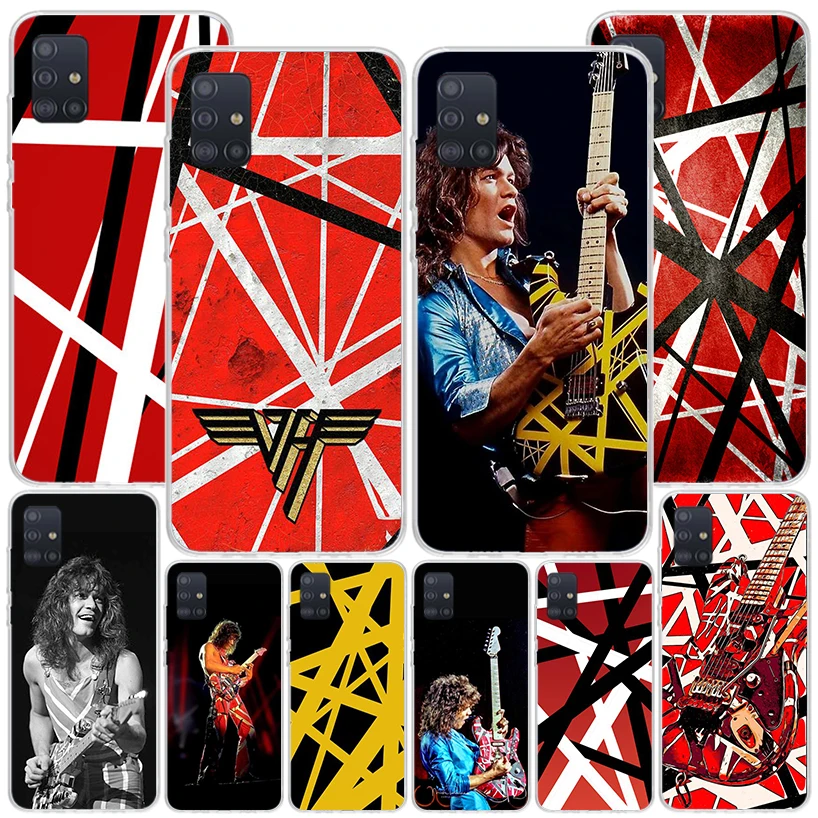 Eddie Van Halen Graphic Guitar Phone Case For Samsung Galaxy A51 A41 A31 A21S A11 A01 A71 A50S A40 A30 A20S A10S A6 A7 A8 A9 Pri