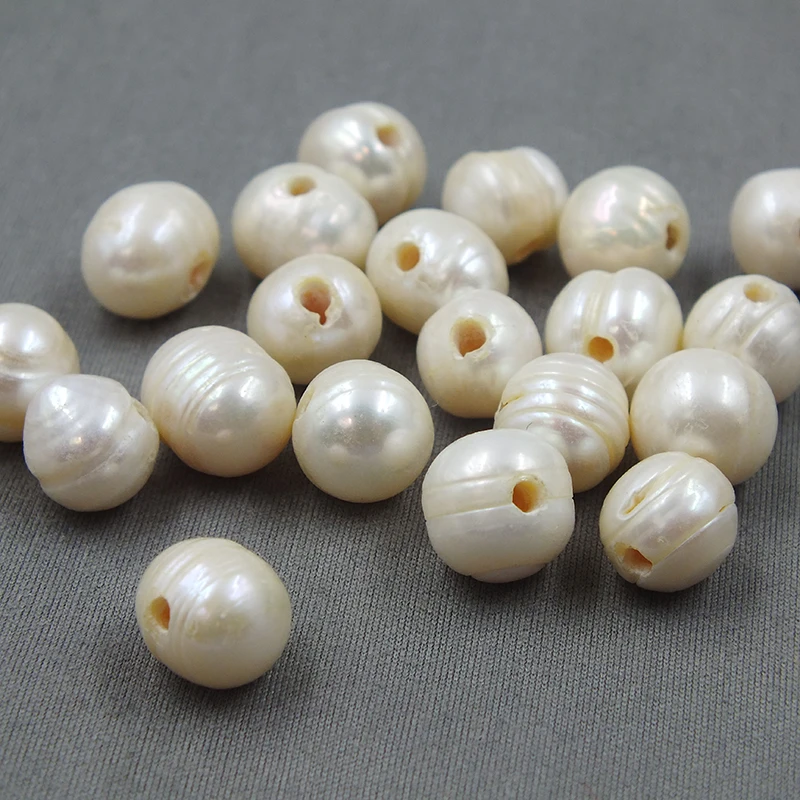 

300pcs/lot 10mm can be mixed color Freshwater Pearls With 2mm Hole Fit All Brand Jewelry necessaries