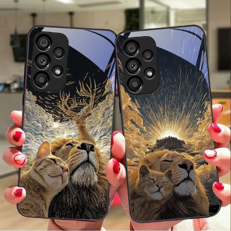 Рисунок 3 - Милый кот и серый лев для Samsung