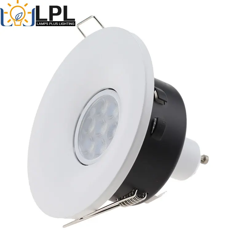 

White Black Round GU10 Recessed Aluminum Frame Led Fixtures Downlight MR16 Fitting Mounting Ceiling Spot Lights Trims Frame