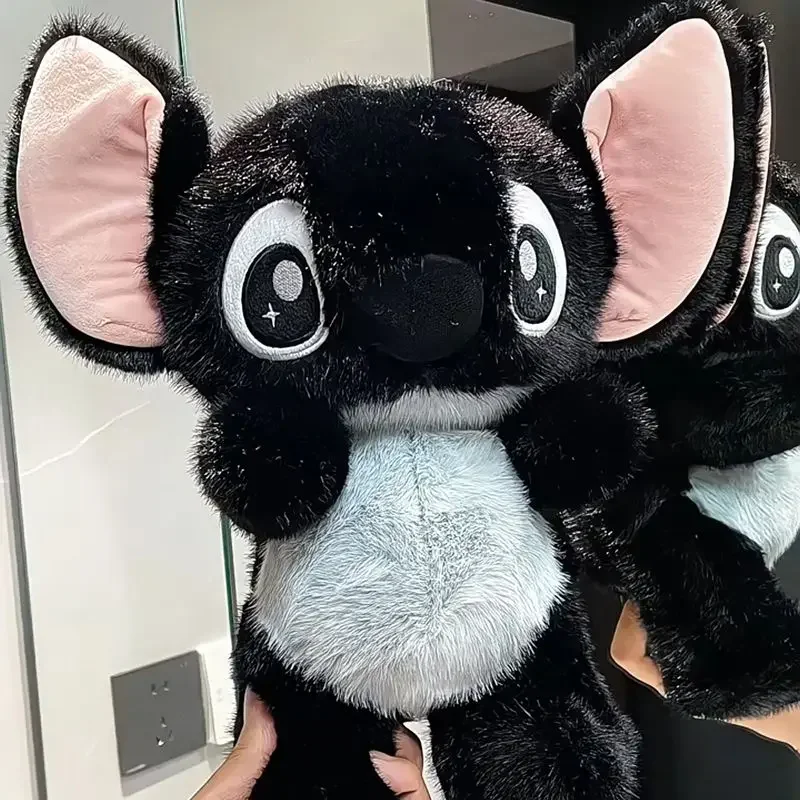 ديزني الأسود بين النجوم الطفل غرزة أفخم دمية الكرتون لطيف الكلب مرافقة النوم دمية غرفة ديكور فتاة Kawaii هدايا عيد الميلاد