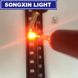 100 pcs 0805 SMD Orange Amber led 600-610nm SMT LED Light Diode Water Clear DIY Super Bright DIODES