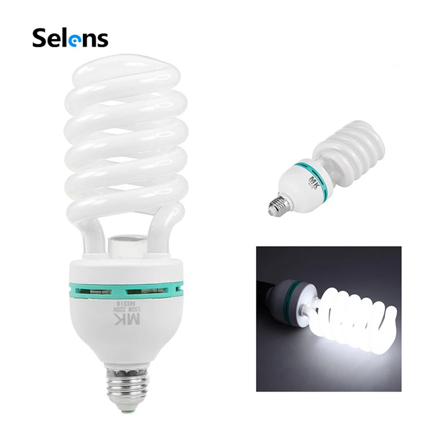 MK 150 W 5500 K E27 110 V/220 V Hohe Helle Fotografie Tageslicht Fluoreszierende Beleuchtung Lampen Für softbox Fotografische Foto Studio