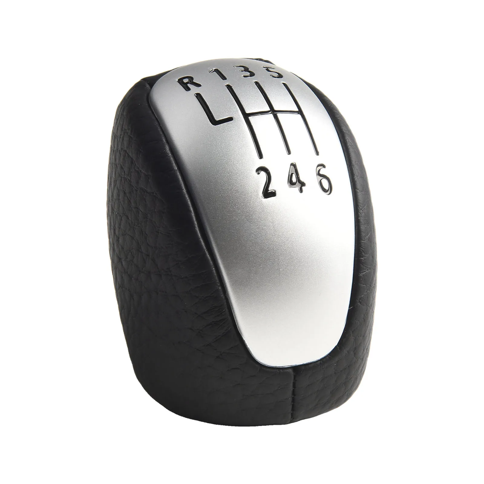 

Coupe Gear Lever 6 Speed Gear Lever Color Black And Silver Black Leather Precise Shifting Smooth Shifting Easy Installation