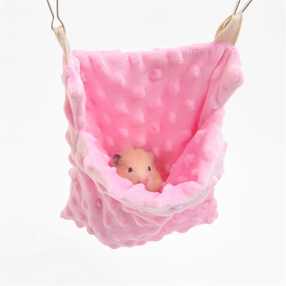 Sugar Glider Hideout Sleeping Bag Squirrels Guinea Pig Hedgehogs Hanging Swing Bed Warm Hamster Nest Pouch Small Pets Hammock