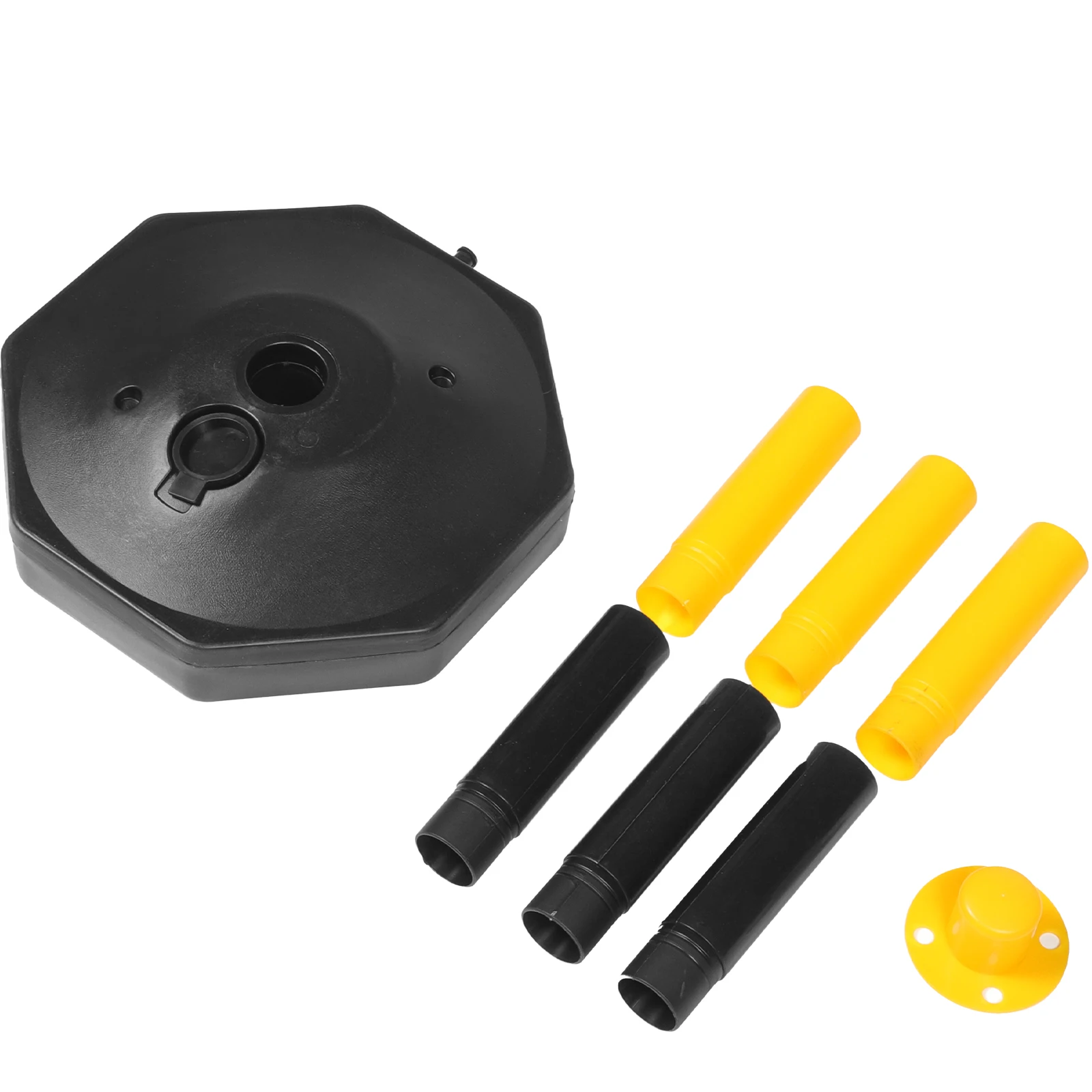 

1pcs Yellow Black Water Filled Warning Column Elastic Isolation Pile Traffic Barricade Cone Facility
