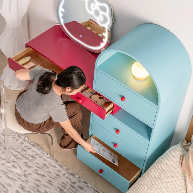 Dresser Bedroom Bamine Makeup Table Children Cute